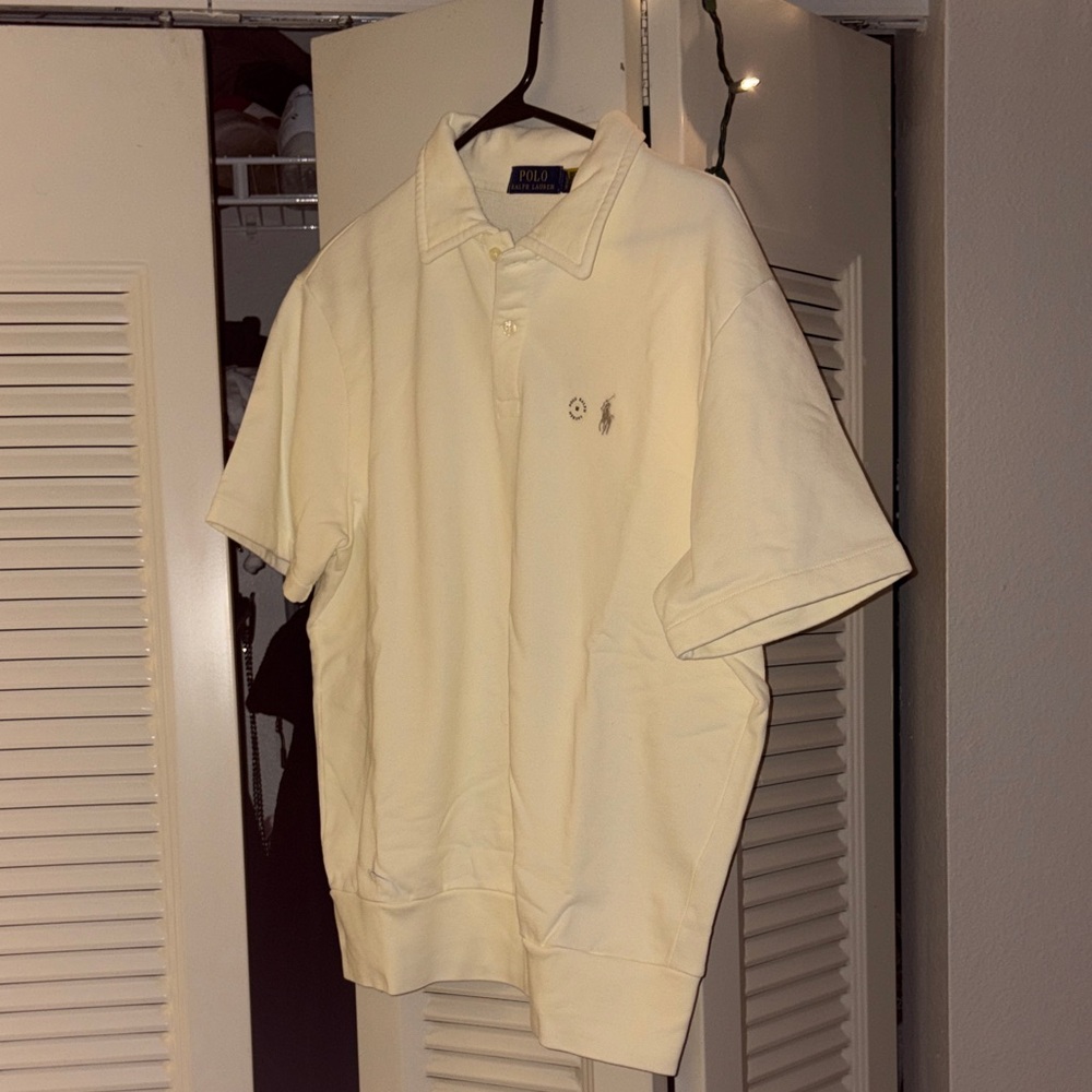 Polo by Ralph Lauren Men's Cream Polo Shirt